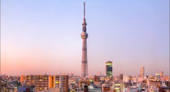 Ngắm tòa tháp truyền hình Tokyo Skytree