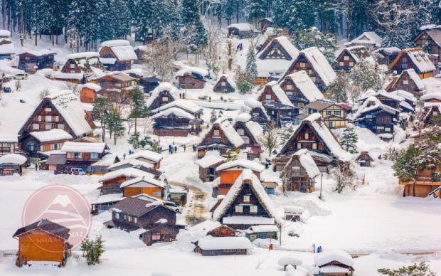 Làng Cổ Shirakawago là điểm được mong chờ nhất tour làng cổ Nhật Bản 6 ngày 5 đêm