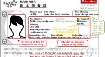 Hướng dẫn đọc thông tin visa Nhật Bản