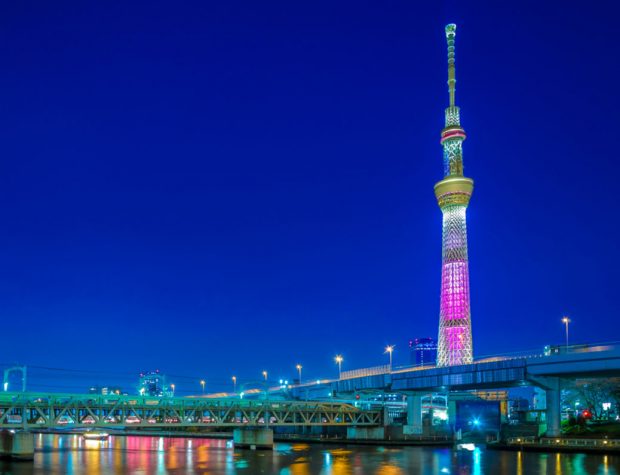 Tháp-truyền-hình-Tokyo-skytree-sắc-màu