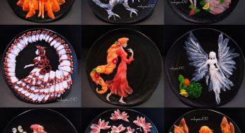 Nghệ thuật Sashimi tuyệt đẹp từ những lát cá